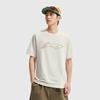 Li Ning Comfortable Simple Round Neck Pullover Casual Sports Short Sleeve T-Shirt Men Tops Silver-Gray ATSV267-4