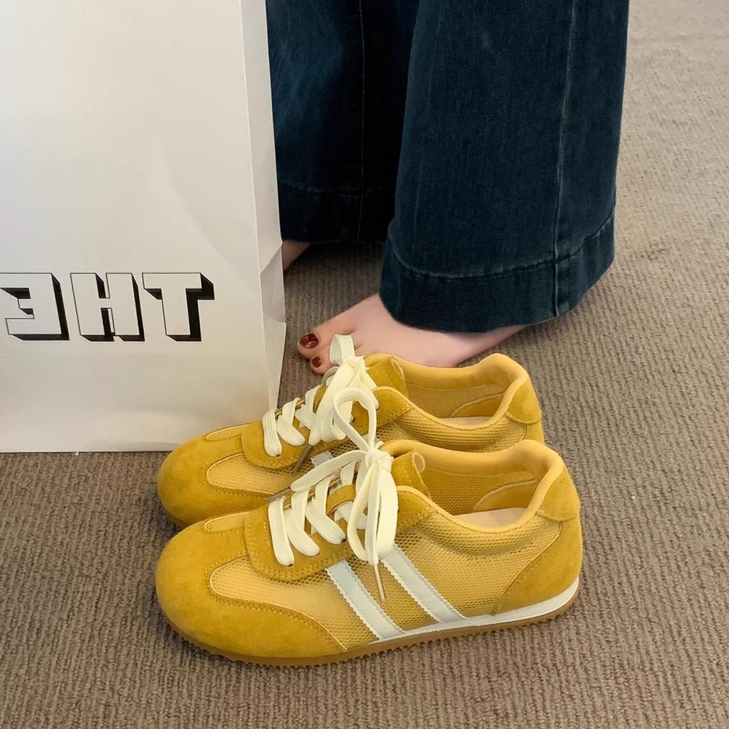 Dexun Shoes Women's Shoes 2025 Summer New Mesh Breathable Forrest Gump Shoes Casual Little White Shoes Sports Flat Baseplate Shoes