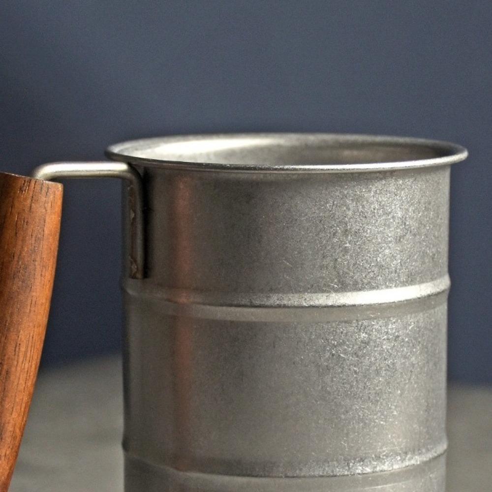 Stainless Steel Vintage Wine Mug Industrial Style Coffee Cup Durable Camping Cup  Camping