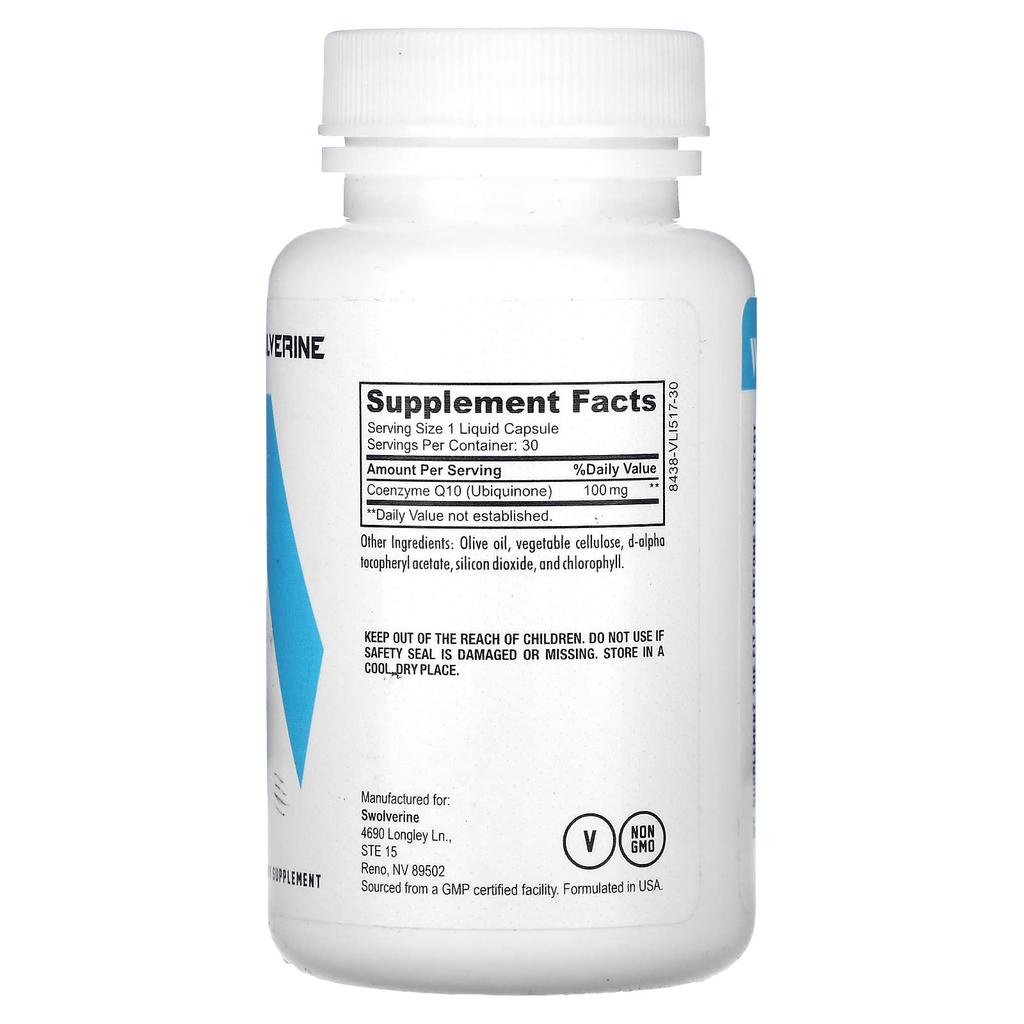 Coq10, 30 Capsules (100Mg Capsules)