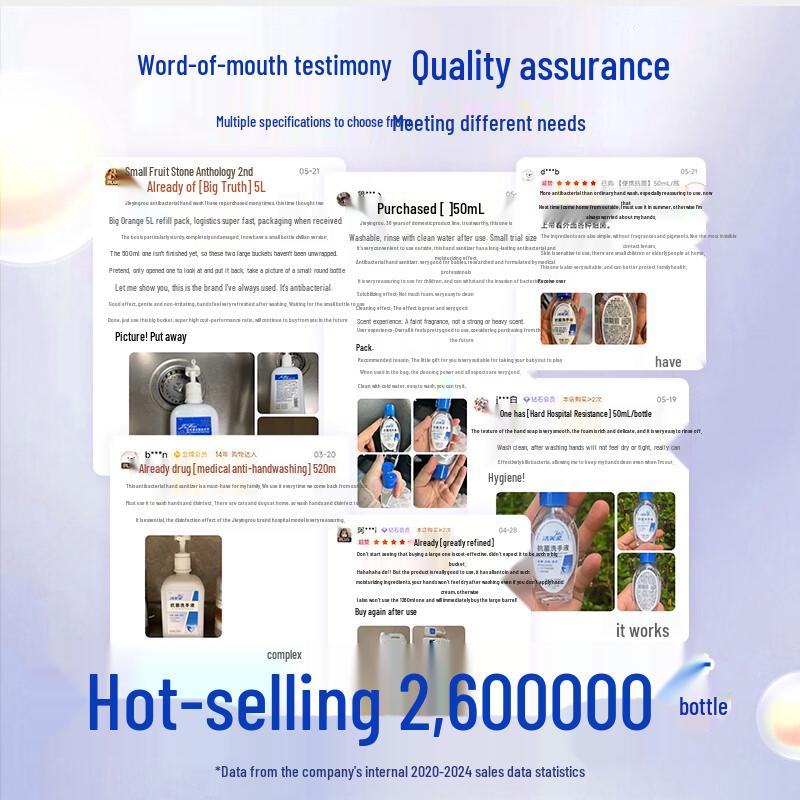 JieFuRou 50mL Portable Antibacterial Hand Sanitizer