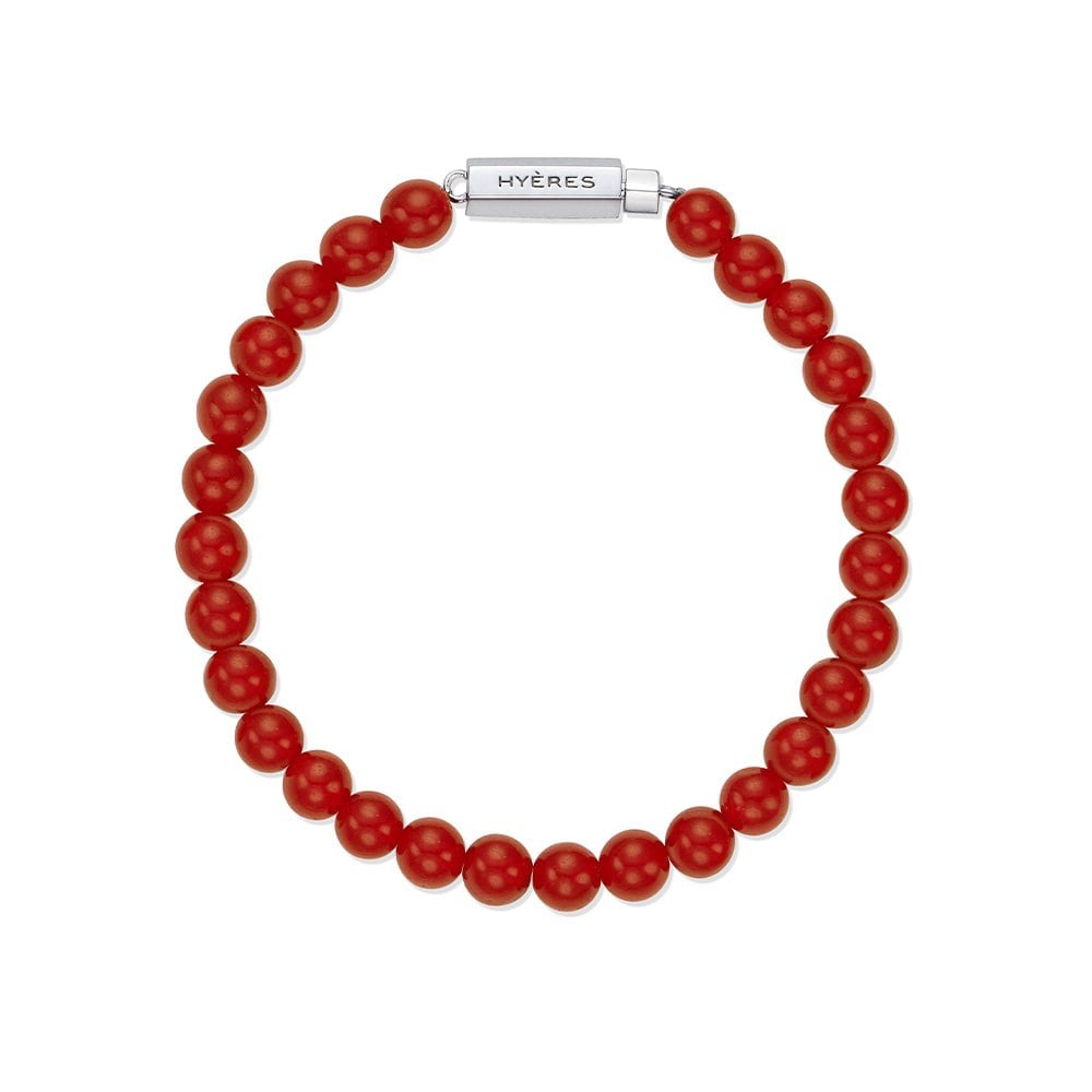 H Edition (W) Ball Red Jade Bead Bracelet Hl6B46628Wb