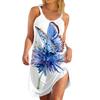 Summer Beach Dresses For Women Printed Strapless Camisole Sleeveless Sling Dress