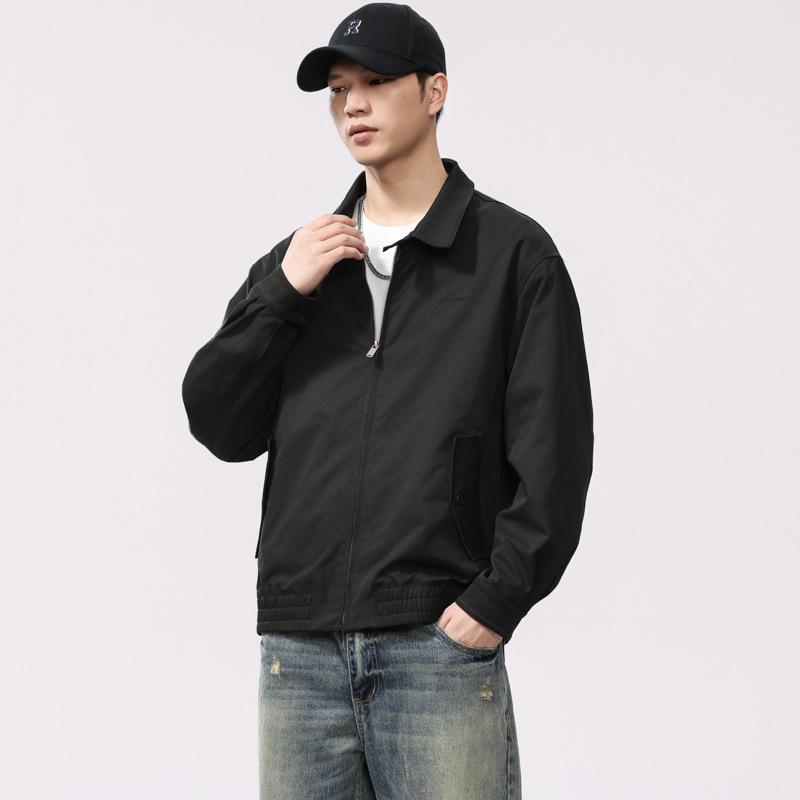 Men's Retro Embroidered Harrington Jacket - Spring 2025 Trendy Style
