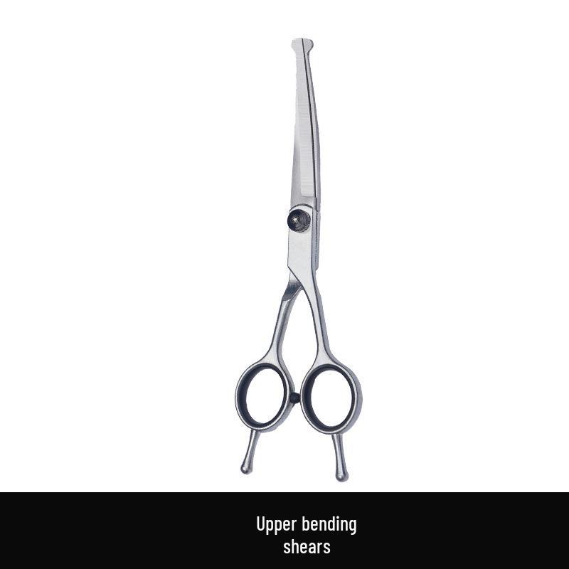 Professional Dog Grooming Scissors Set - Curved Shears for Pet Hair Trimming