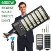 Solar Street Light Outdoor Dusk to Dawn Solar Lights 5000mah Outdoor with Remote Control Solar Parking Lot Lights for Courtyard