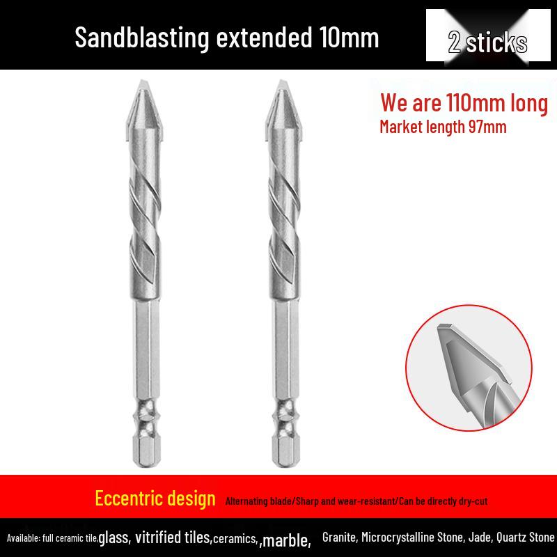 Eccentric Tilting Drill Bit for Marble and Concrete