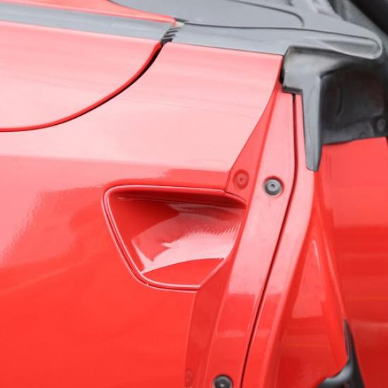 Sports Red Exterior Door Handle Bowl Cover Trim for Corvette C7 2014-2018