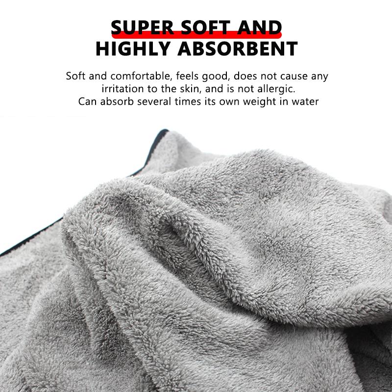 SEAMETAL Microfiber Towel Car Wash Accessories 120X50cm Super Absorbency Car Cleaning Cloth