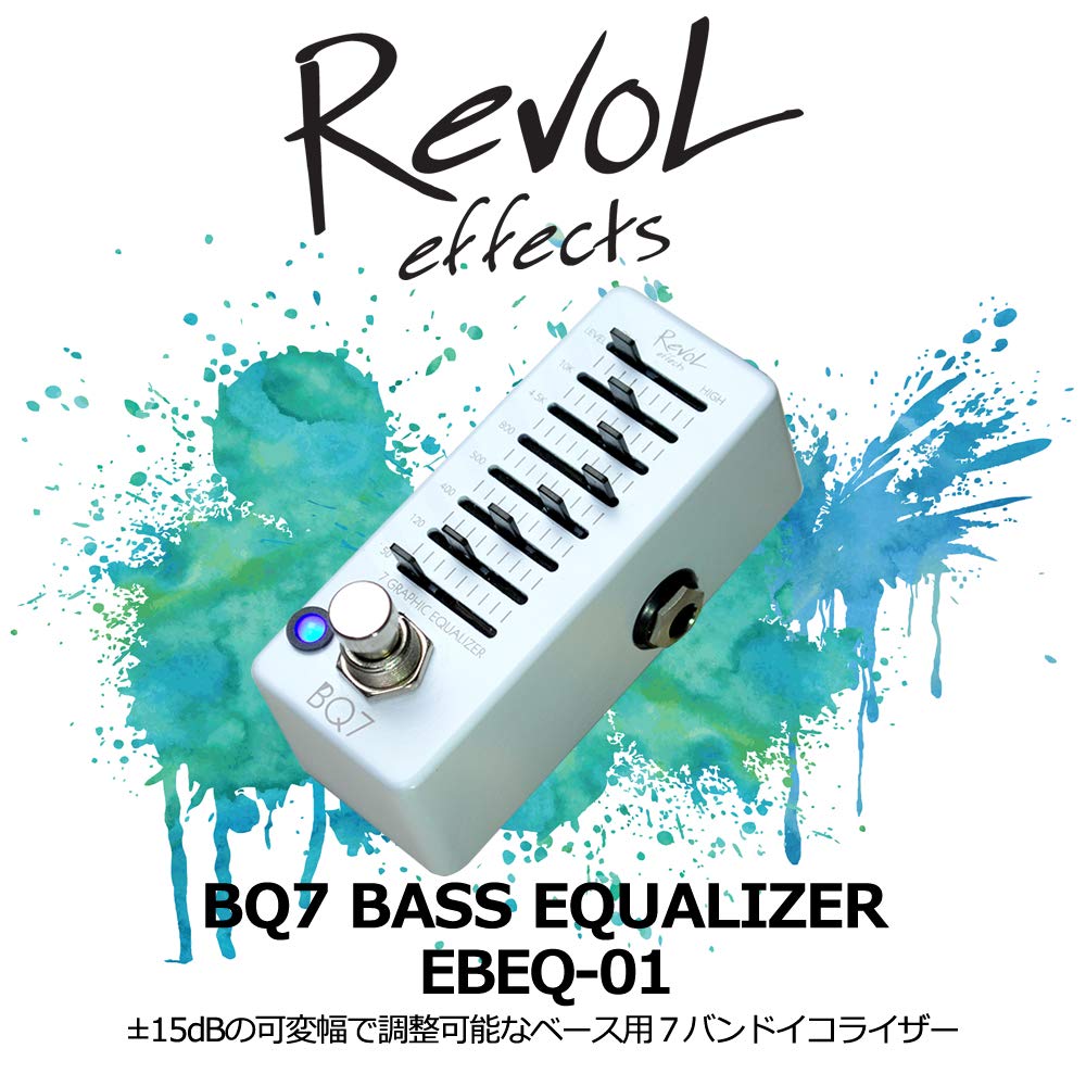 Revol Effects Revol Effects Effector 7 Band Graphic Equalizer for Bass BQ7 EBEQ-01