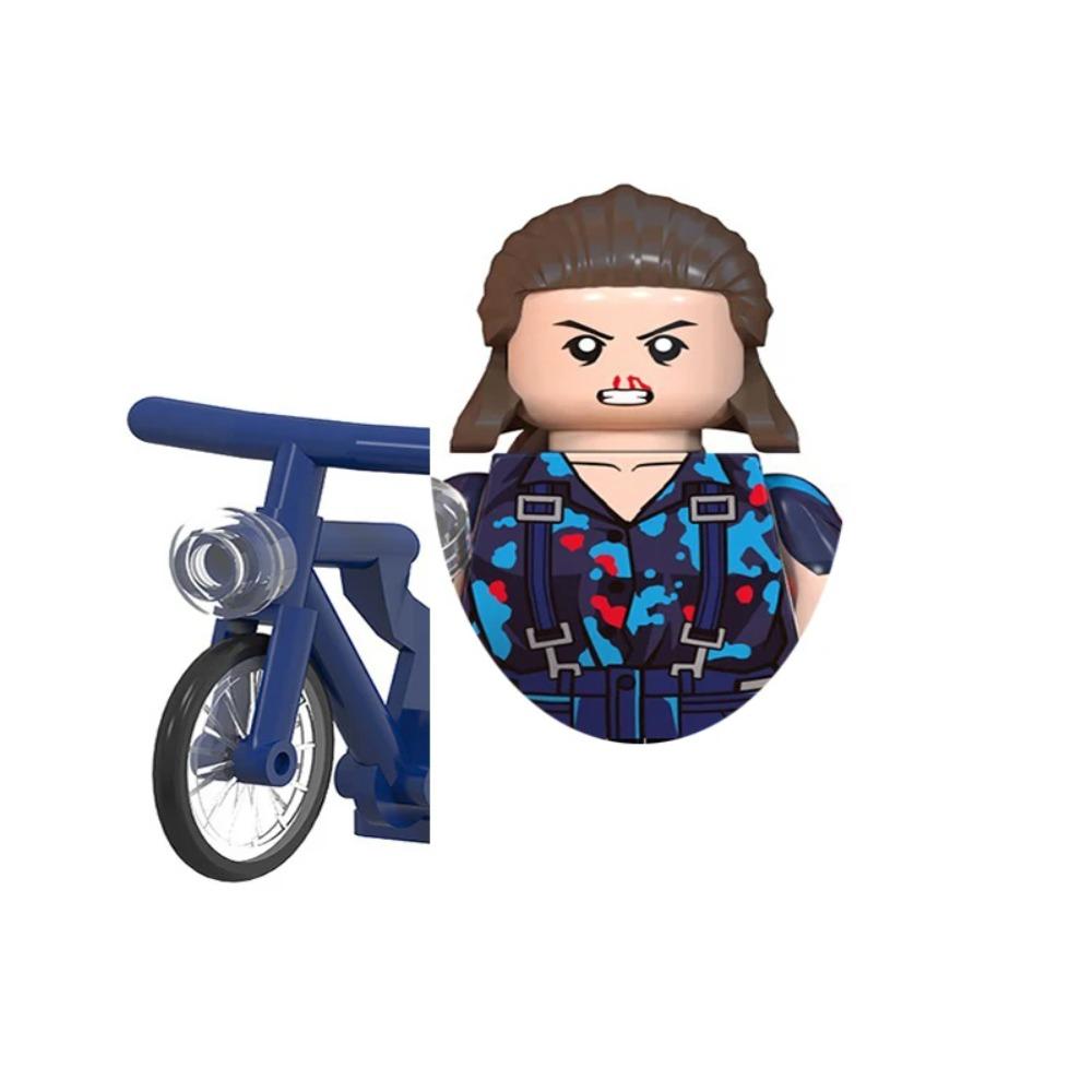 4Pcs/Set Dustin Eleven Mike Will Hopper Joyce Brenner Demogorgon Vecna Model Buliding Blocks Bricks Construction Toys For Kids