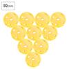 50 ks Jednobarevné duté míčky na golf pro nácvik proudění vzduchu, Vnitřní golfové míčky pro děti (Žlutá)