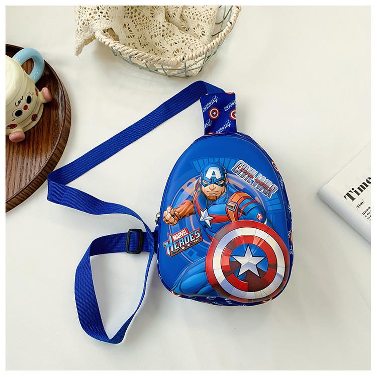 Superhero Cartoon Printed Shoulder Crossbody Chest Bag Outdoor Casual