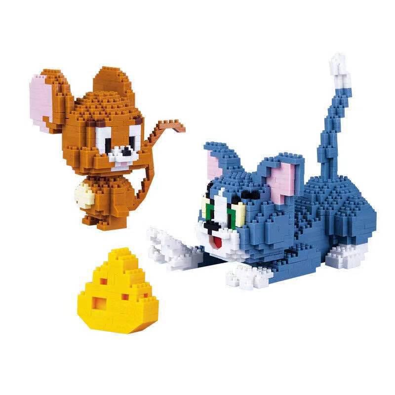 Mikropartikel-Montagebausteine Bausteine mit Tiermuster Konstruktionsspielzeug Ornament