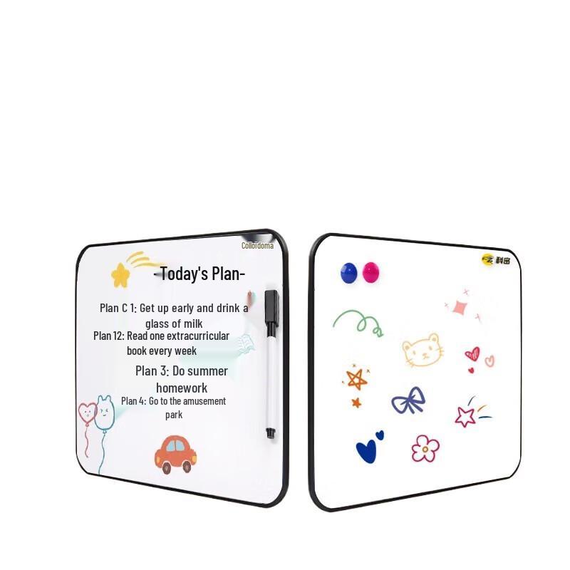 KEMi 30x23cm Magnetic Double-Sided Whiteboard with Stand