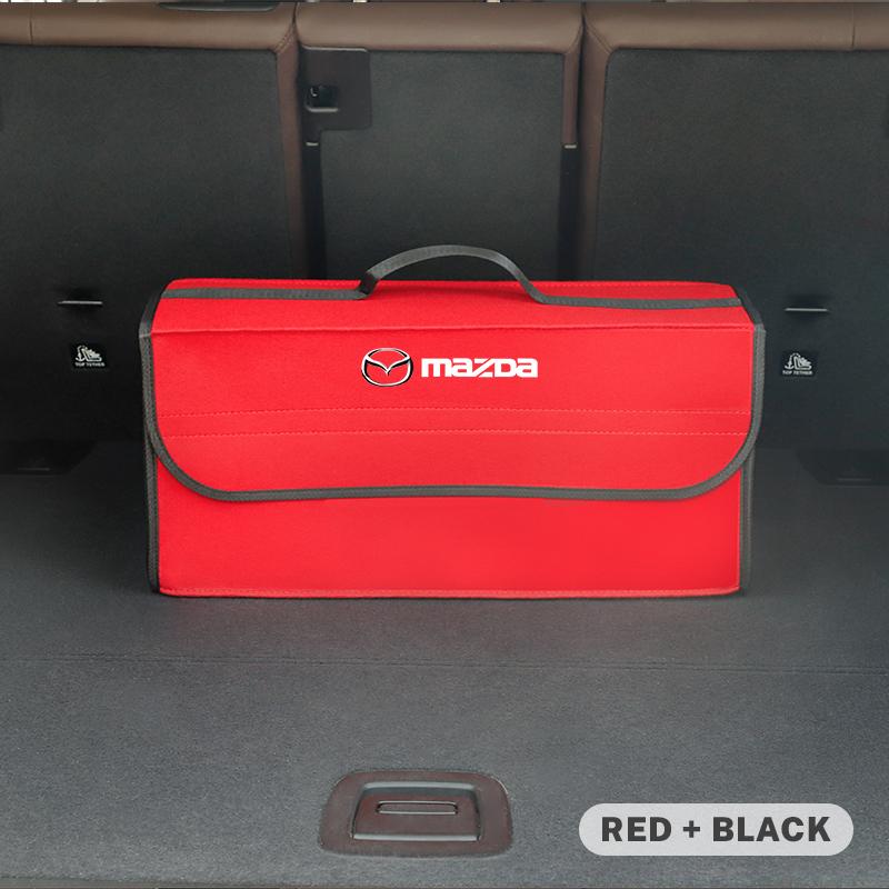 

2025 Горячая Коробка-Органайзер Для Порядка в Багажнике Автомобиля Сумка для Хранения из Войлочной Ткани Ящик для Инструментов Для Mazda 2 6 3 CX5 CX80 CX70 CX90 MX30 CX60 CX50 CX30 B