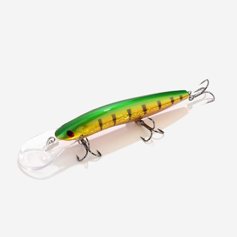 In-Stock Double-Tongued Minnow Hard Lure: Long-Casting, Sinking, Artificial Bait for Bass and Asp Fishing