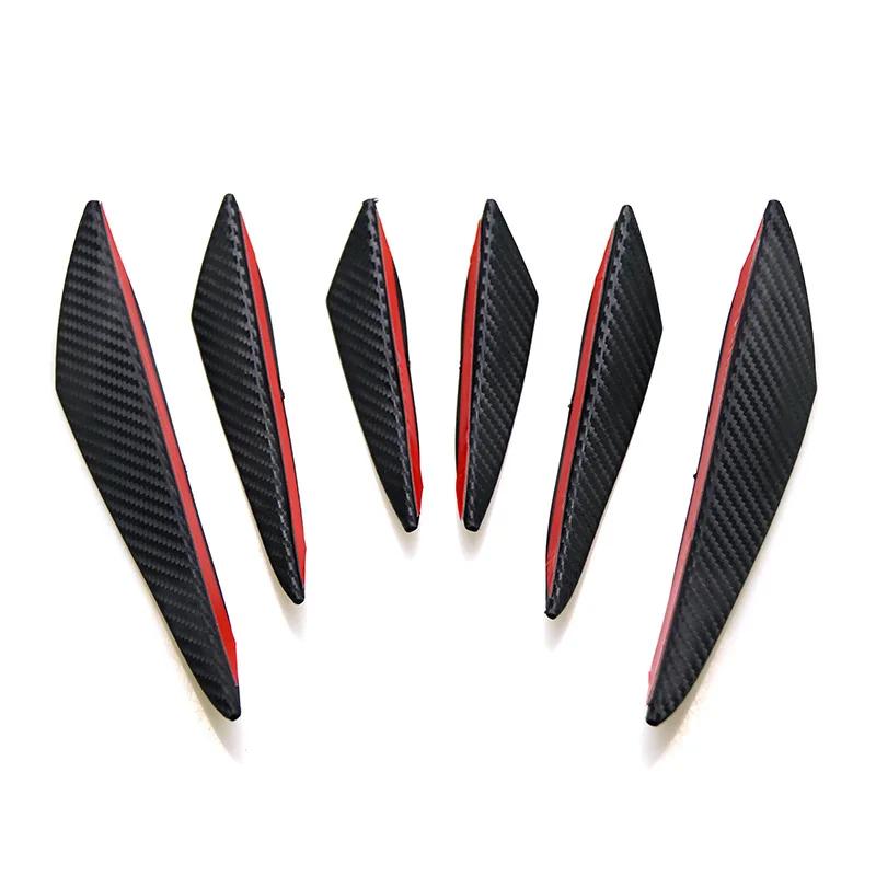 6pcs/set Car Front Bumper Lip Decoration Diffuser Splitter Fins for Peugeot Bipper Boxer Expert Partner RCZ Rifter TRAVELLER New