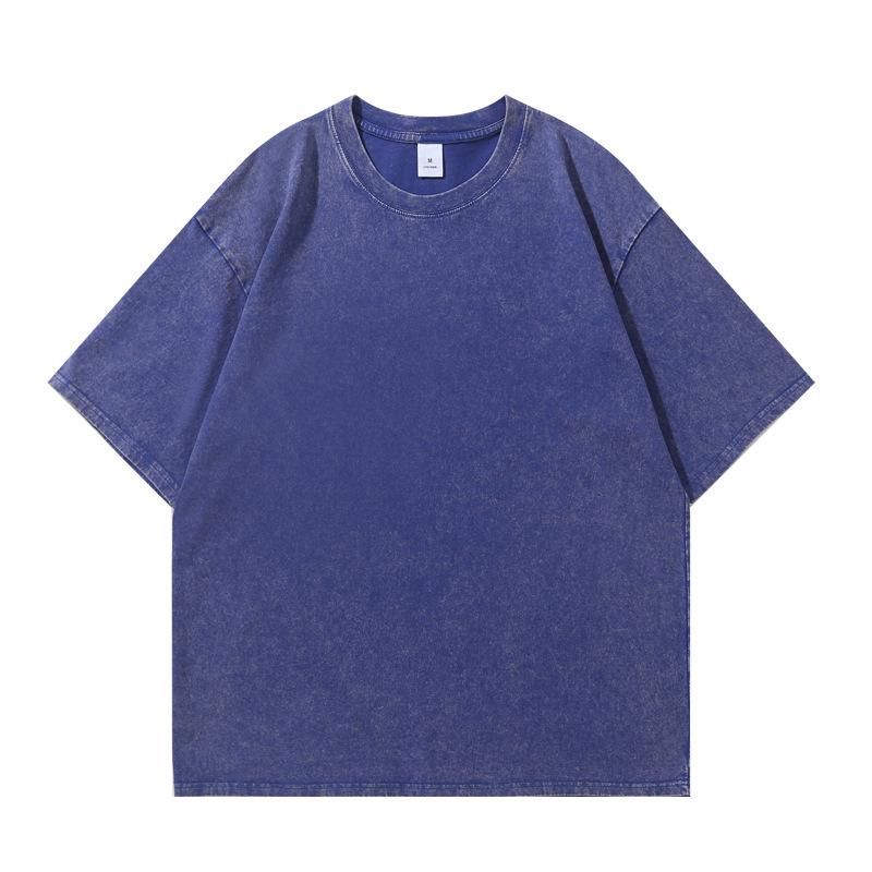 

Женская летняя футболка с эффектом потертости и выцветания, свободного кроя, с рукавом до локтя, больших размеров, доступен вариант с коротким рукавом для мужчин L (125-140 jin)