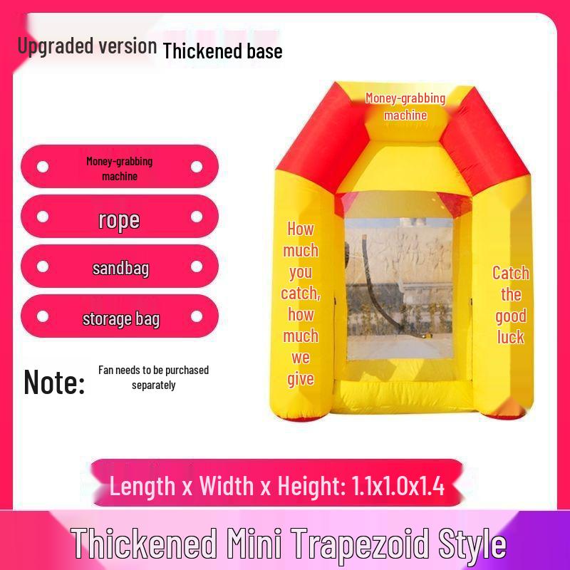

Inflatable Money Grabber Machine - Eye-Catching Celebration Prop for Shopping Mall Events