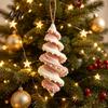 Krok po Kroku Przewodnik Szydełkowania Zestaw Ozdób Świątecznych DIY Spiralne Drzewko Starter Xmas Łatwe Zestawy Rękodzieła dla Dorosłych Zestaw Świąteczna Dekoracja Domu Ręcznie Robione