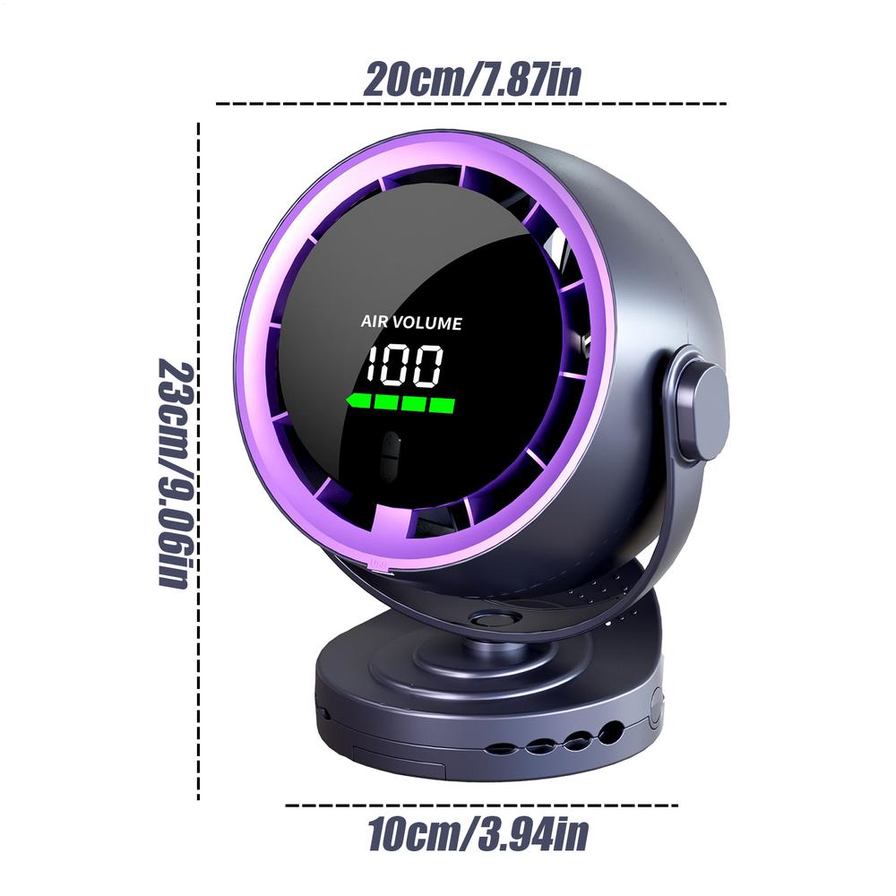 Table Top Remote Fan Digital Display Bedroom Home Tabletop Fan Convenient Quiet Cooler With Powerful Airflow For Workplace Dorm