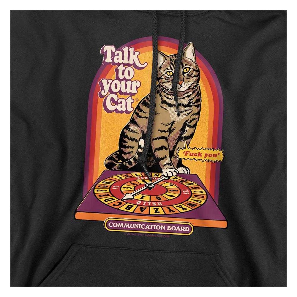 Steven Rhodes Unisex Adult Talk To Your Cat Hoodie