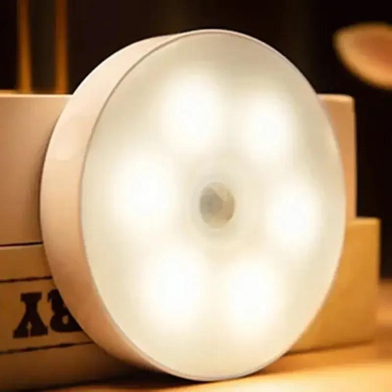 Motion Sensor Light Led USB NightLights Rechargeable Lamp for Bedroom Staircase Hallway Wardrobe Cupboard Lighting