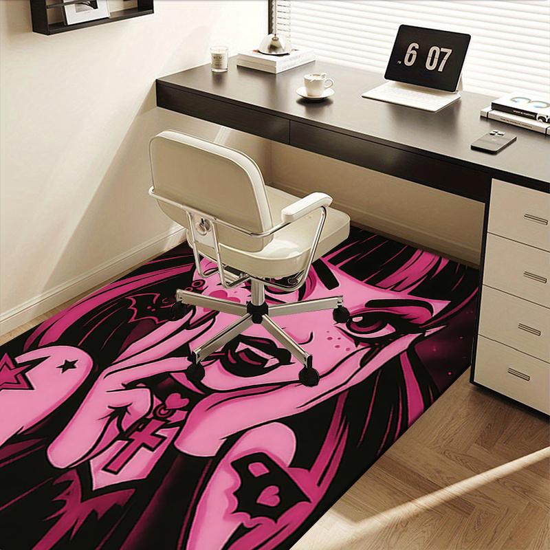 Vampir Gothic Vampir Bürostuhlmatte Gothic Wohnkultur, Sofateppich, Büroteppich Geschenk für Frauen, Geeignet für Schlafzimmer, Wohnzimmer
