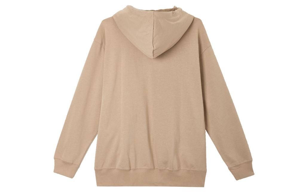 Nike Sweatshirts Women's Beige Hooded Moderate Cardigan DM6416-200