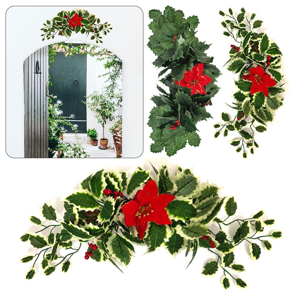 

Home Hanging Ornaments Holiday Pendant Red Pine Needle Lintel Imitation Door Christmas Decoration