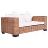 Day and Night - Day and Night 2-seater Garden Sofa Natural Rattan