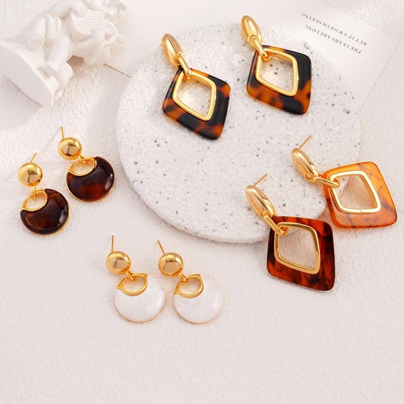 Geometric Heart Leopard Print Tassel Earrings Women Statement Fashion Drop With Copper Post 2026 Collection