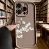Line Art Magnolia Blossoms Soft TPU Phone Case for iPhone 17 16 15 14 13 12 11 Pro Max Plus Shockproof Anti-Slip Cover