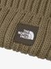 The North Face Baby Pom Pom Cappucho Knit Classic Khaki Hat, (BF)