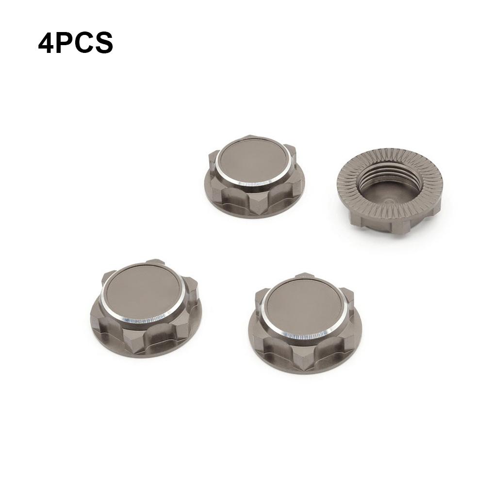 4 Pieces Hex Wheel Nuts Wear-resistant Mount Caps Road Car Spare Parts Accessory Anti-Skidding Heteromorphic Screws Cover