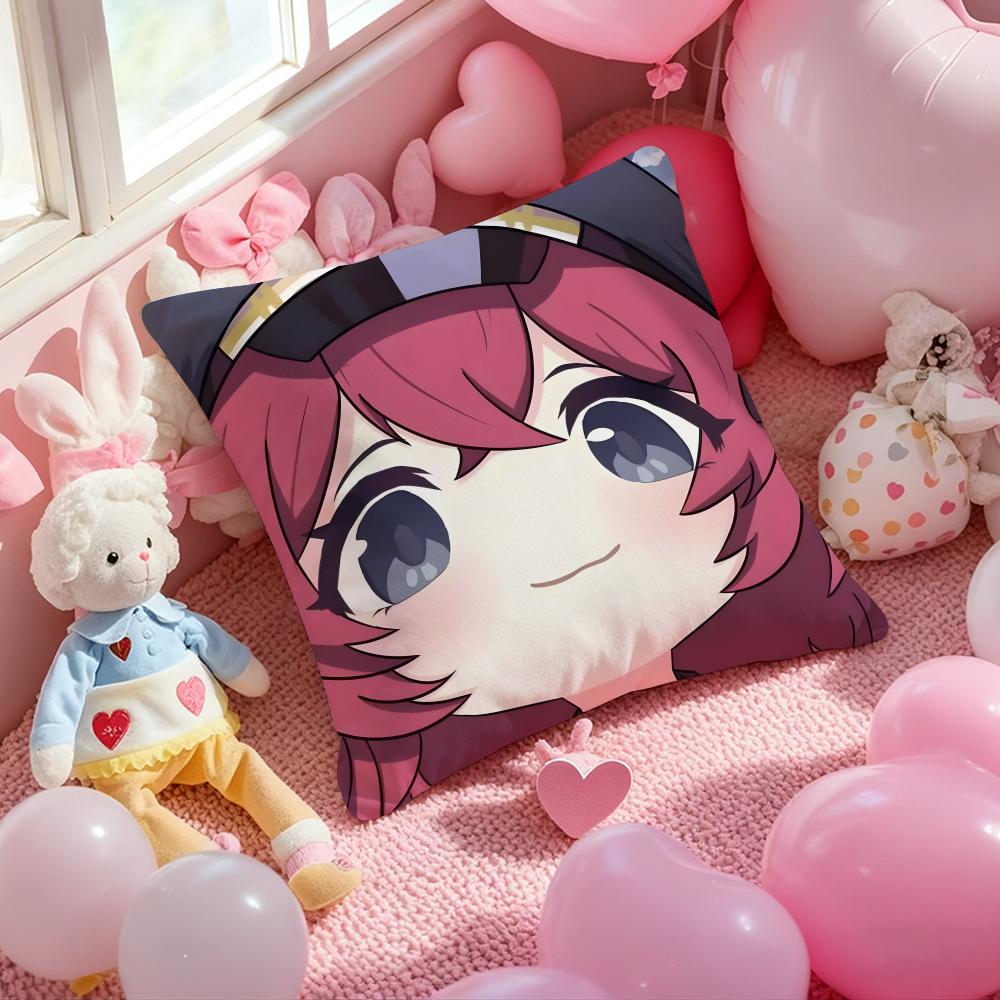 Anime Blue Archive Kawaii Girl Cushion Cover Pattern Printed Pillowcase for Living Room Sofa Cushion Cover & Bedroom Decor
