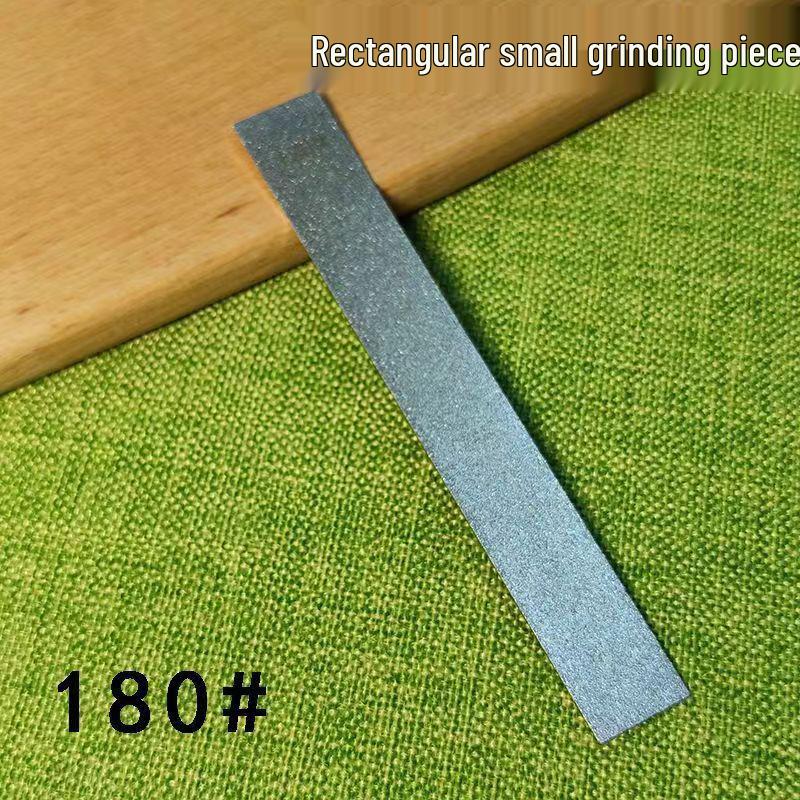 Diamond Rectangular Sharpening Stone with Fixed-Angle Support for Steel Blades 180 Grit Bare