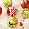 Christmas Tree Baubles Assorted Shiny Glitter Holiday Ornaments for Xmas Tree Decor Home Party Festive Decorations