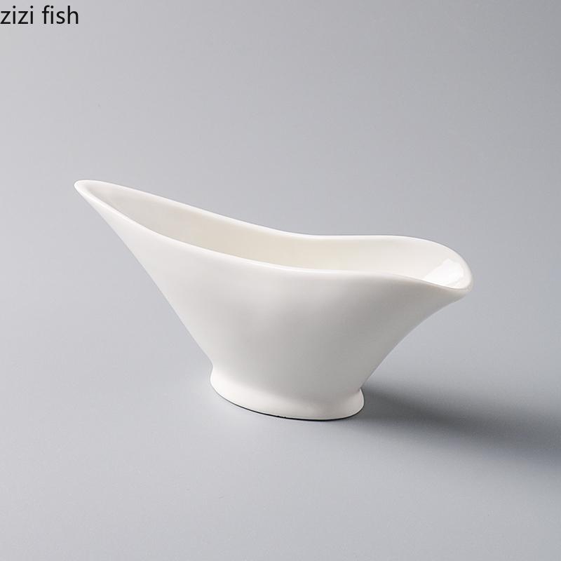Jarra de Leche Irregular Cerámica Salsa Pot Tanque de Leche Taza para Salsa de Bistec Cubo para Jugo Frasco para Condimentos Salseras Tarro para Salsa Olla para Condimentos