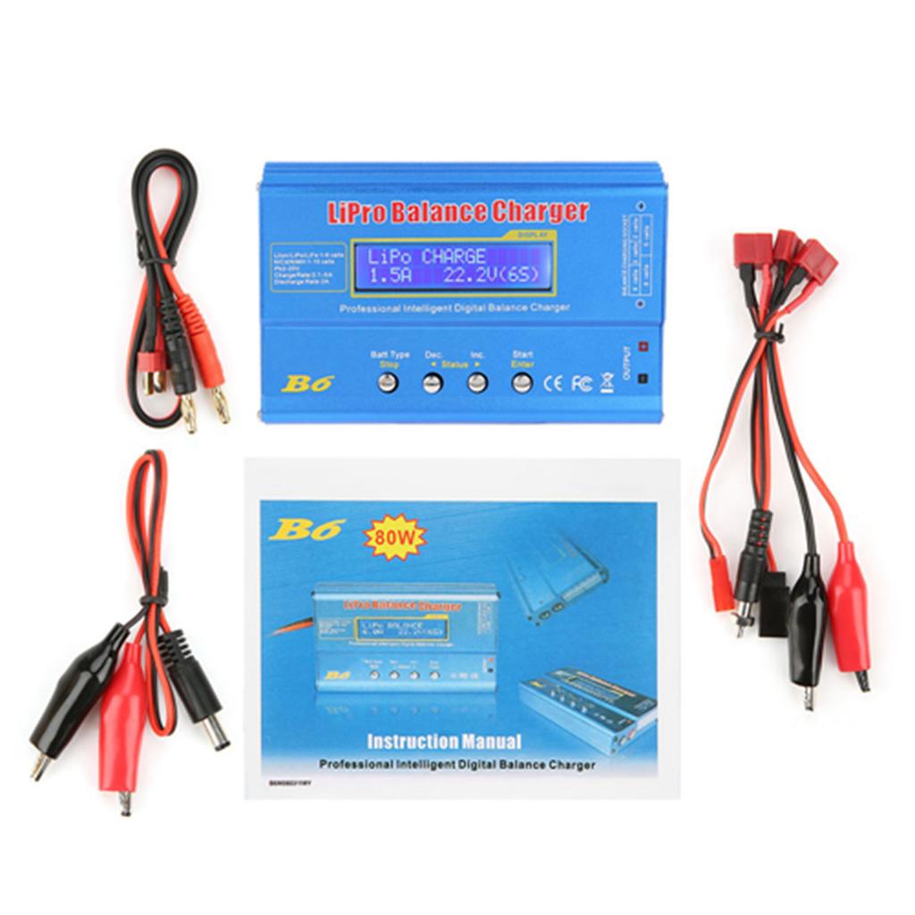 B6 80W Digital LCD Balance   Dis  for L  NiMH RC Battery(without Plug)