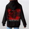 Damen Langarm Casual Print Kordelzug Hoodie Sweatshirts für Frauen Pullover mit Taschen