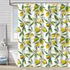 Bathroom Waterproof Curtain Digital Printing Plant Fruit Shower Curtain Free Punching Toilet Partition Curtain Shower Cloth
