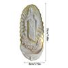 Resins Holy Water Font Catholic Sculpture Wall Hanging Ornament Holy Pool Fountain Religious Home Church Decors Gift