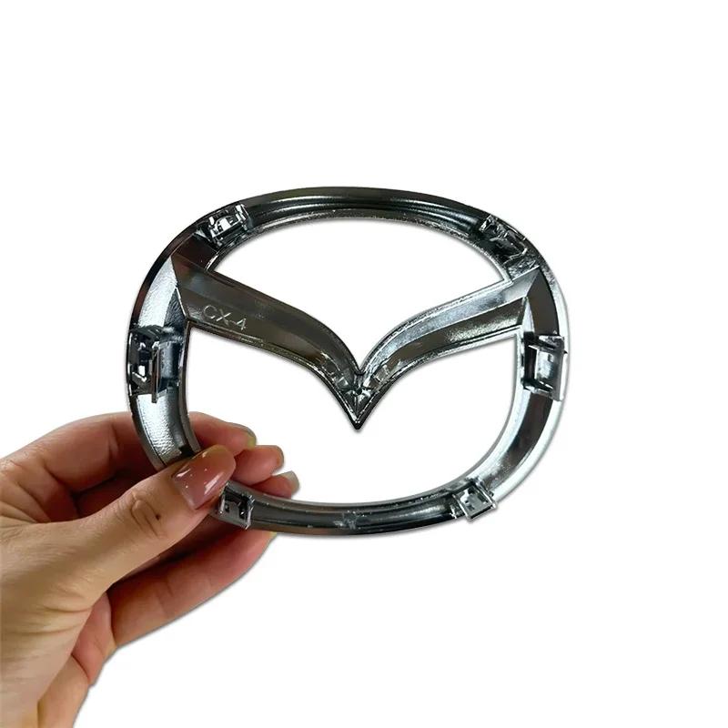 Plastic Emblem for Mazda CX-4 Logo Car Front Trunk Steering Wheel Badge 3D Body Replaced Sticker Rear Tail Refitting Decoration