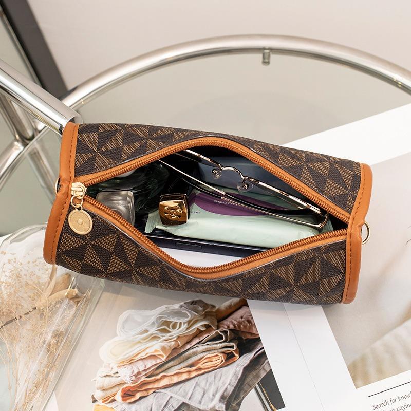 Women's Bag New Fashion Printing Cylinder Shoulder Bag Fashion Simple Women's Pillow Bag Messenger Bag Bag