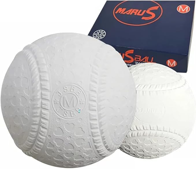Daiwa Maruesu Soft Baseball Balls, Size M, Half Dozen [6 Balls]