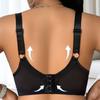 Plus Size Ultra Thin Lace Embroidery Women Bra With Non Removable Chest Pad