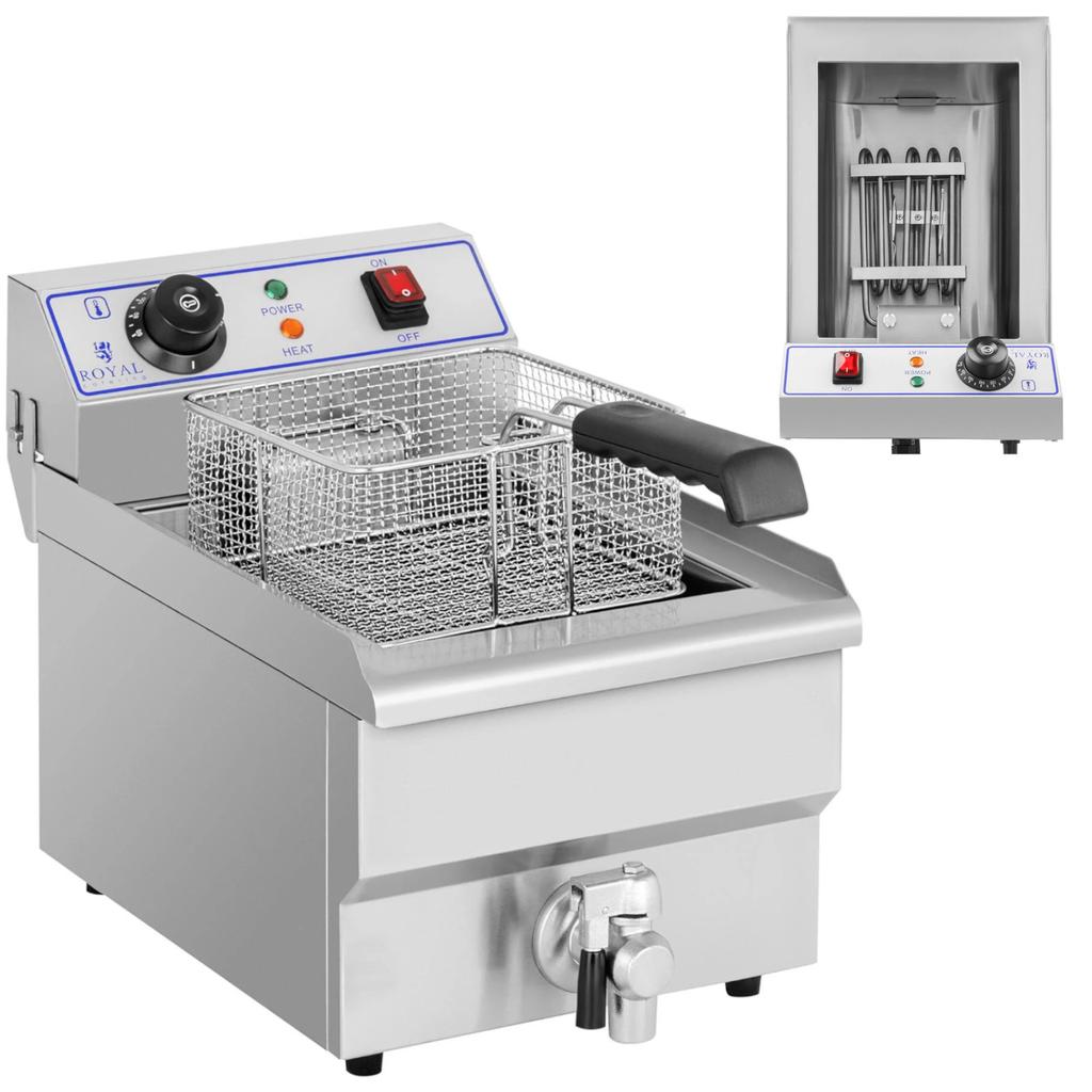 Elektrische einstellbare Fritteuse 10 l 3200 W