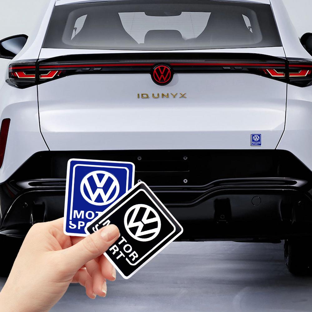 Valve Stems Caps Aluminum Car Logo Body Trunk Sticker Badge Decor Auto Accessories For Volkswagen VW GTI Golf Tiguan Passat Jett zh9
